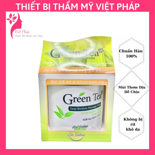 Kem massa trà xanh green tea chuẩn hàn