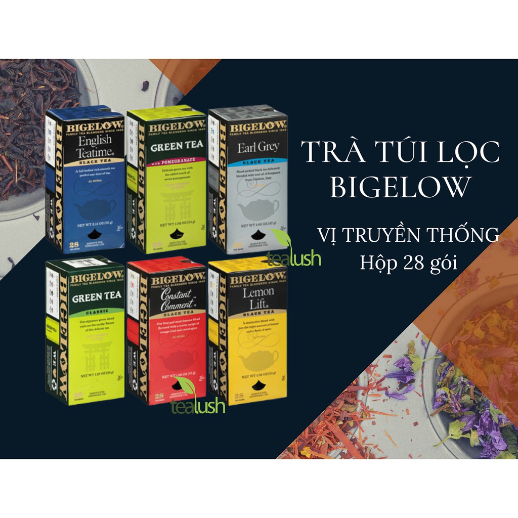 Trà túi lọc Bigelow vị truyền thống - Hộp 28 gói