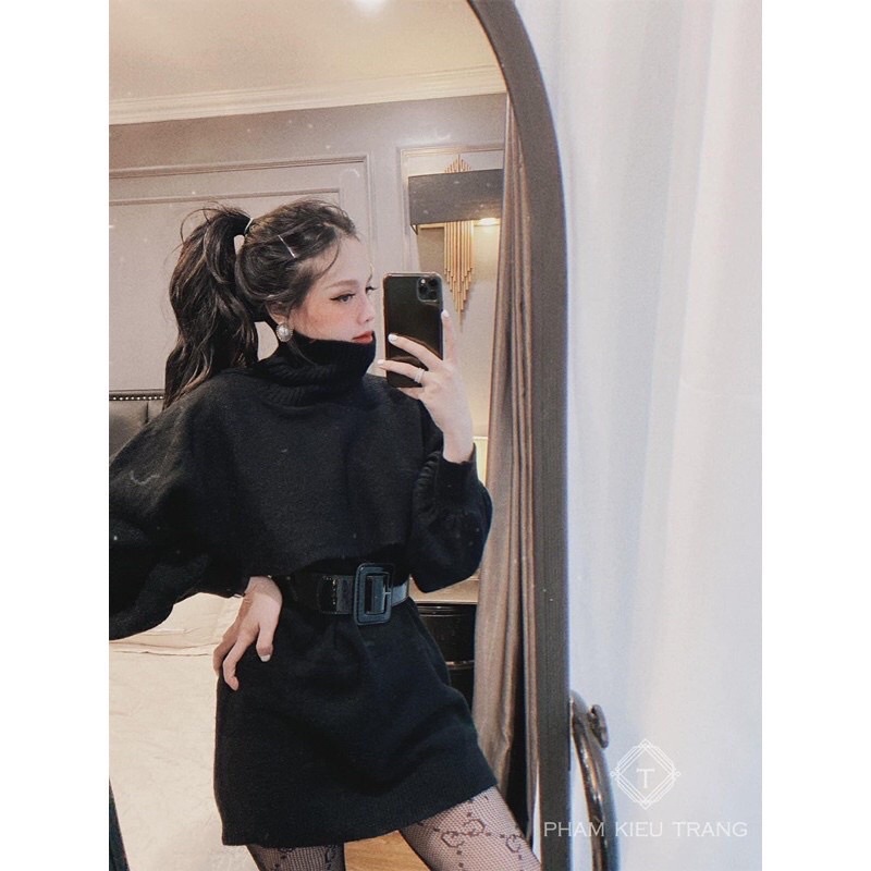 Đai váy da bóng bản to thắt eo siêu sang chảnh ❤️