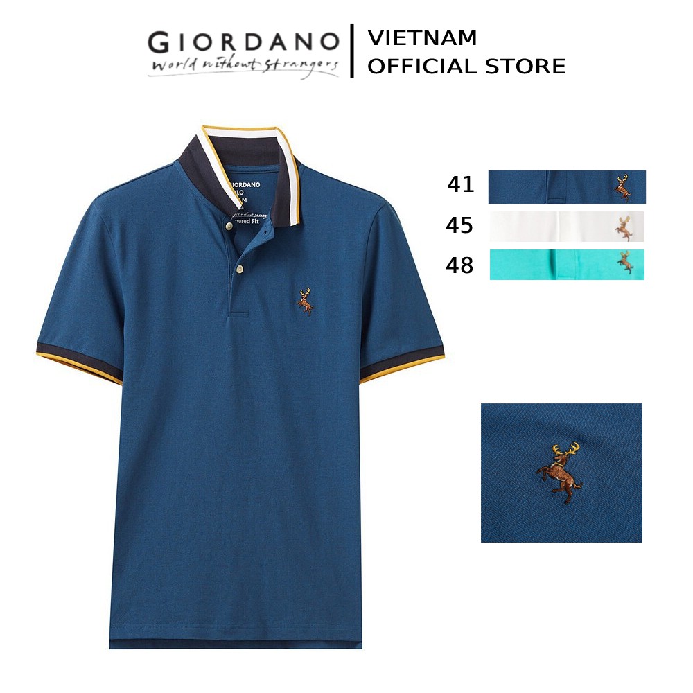 Áo Thun Nam Có Cổ Polo Giordano 01019202