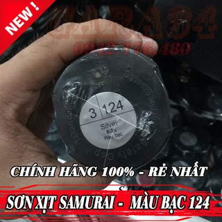 SƠN SAMURAI MÀU BẠC - NỀN BẠC 124 G081