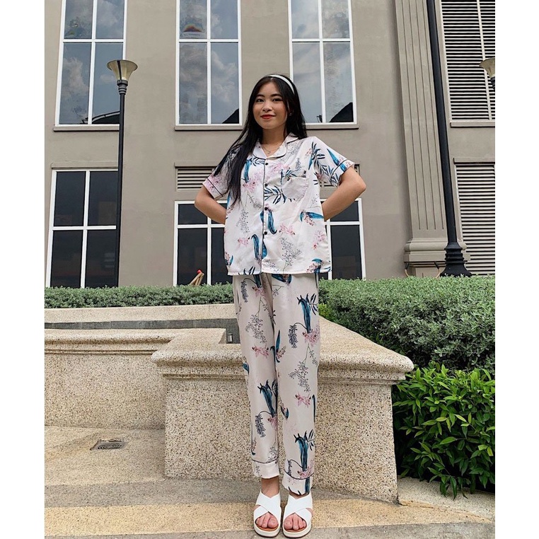 Bộ Ngủ pijama Lụa Satin Cao Cấp YAMOPAD Nhiều Màu Sắc Siêu Dễ Thương