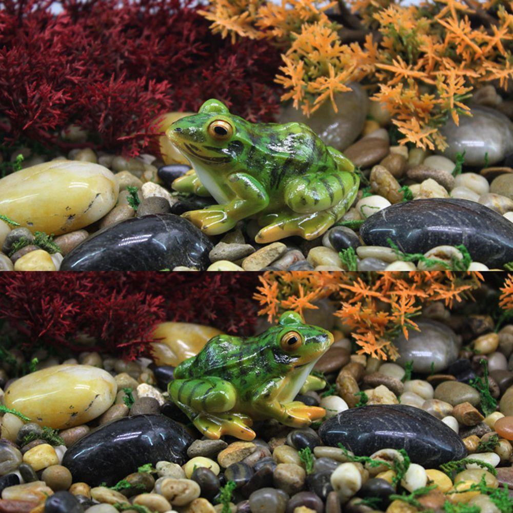 Set 24 Tượng Ếch Handmade Mini Trang Trí Tiểu Cảnh / Trong Nhà / Ngoài Trời
