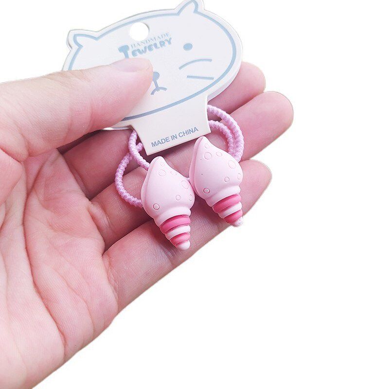Set 2 Dây Cột Tóc Hình Bạch Tuộc Dễ Thương Cho Bé Gái