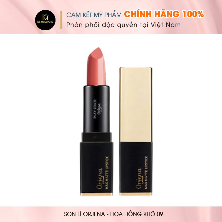 Son lì mịn môi dưỡng môi ORJENA - Hoa hồng khô 09 3.5g ORJ9