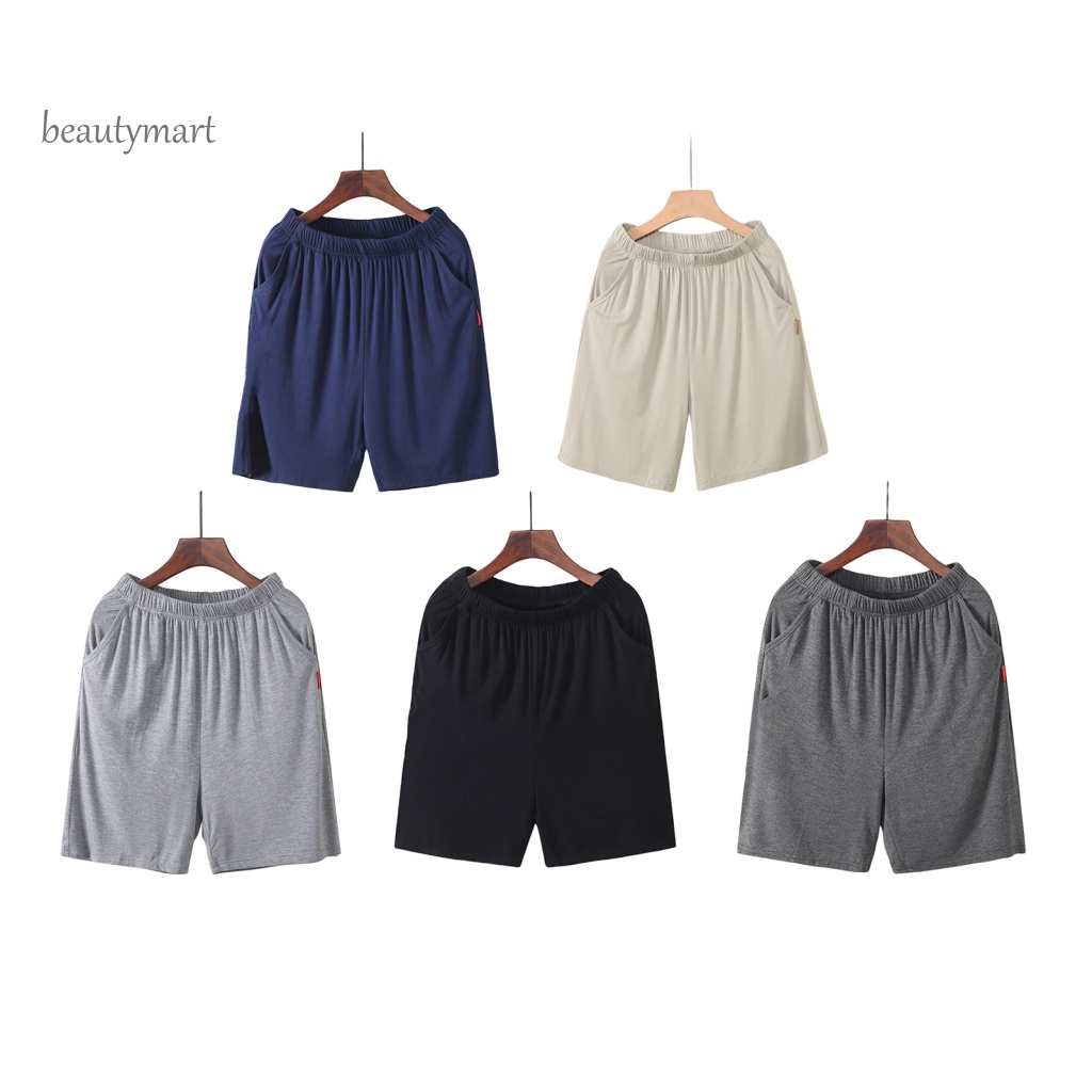 Quần short ống rộng lưng thun thoải mái thời trang cho nam