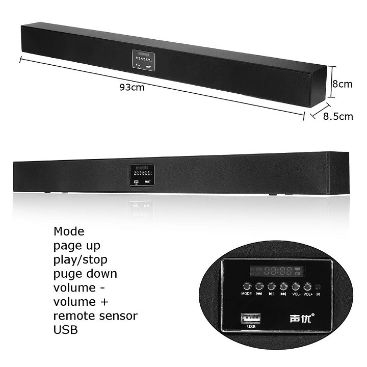 Loa thanh Soundbar 5.1 Bluetooth CAO CẤP A079 - Loa thanh không dây cho tivi - Soundbar Bluetooth 4.0 - Loa thanh 5.1