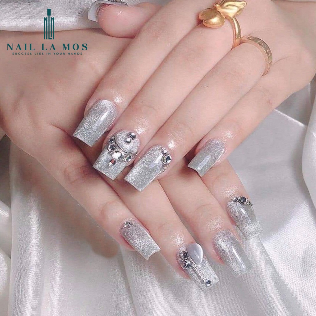 Top mắt mèo kim cương Huaxi 9D chính hãng  - sơn gel mắt mèo kim cương Huaxi lấp lánh sang chảnh (lẻ chai)
