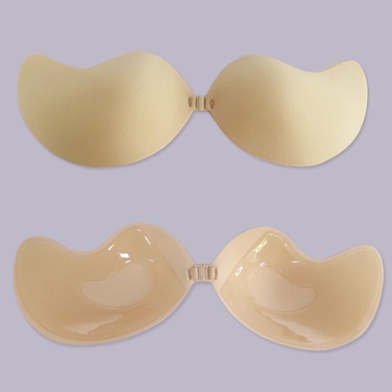 Áo bra dán silicone - Áo ngực tạo khe mặc váy cưới hoặc đầm hở lưng hình xoài