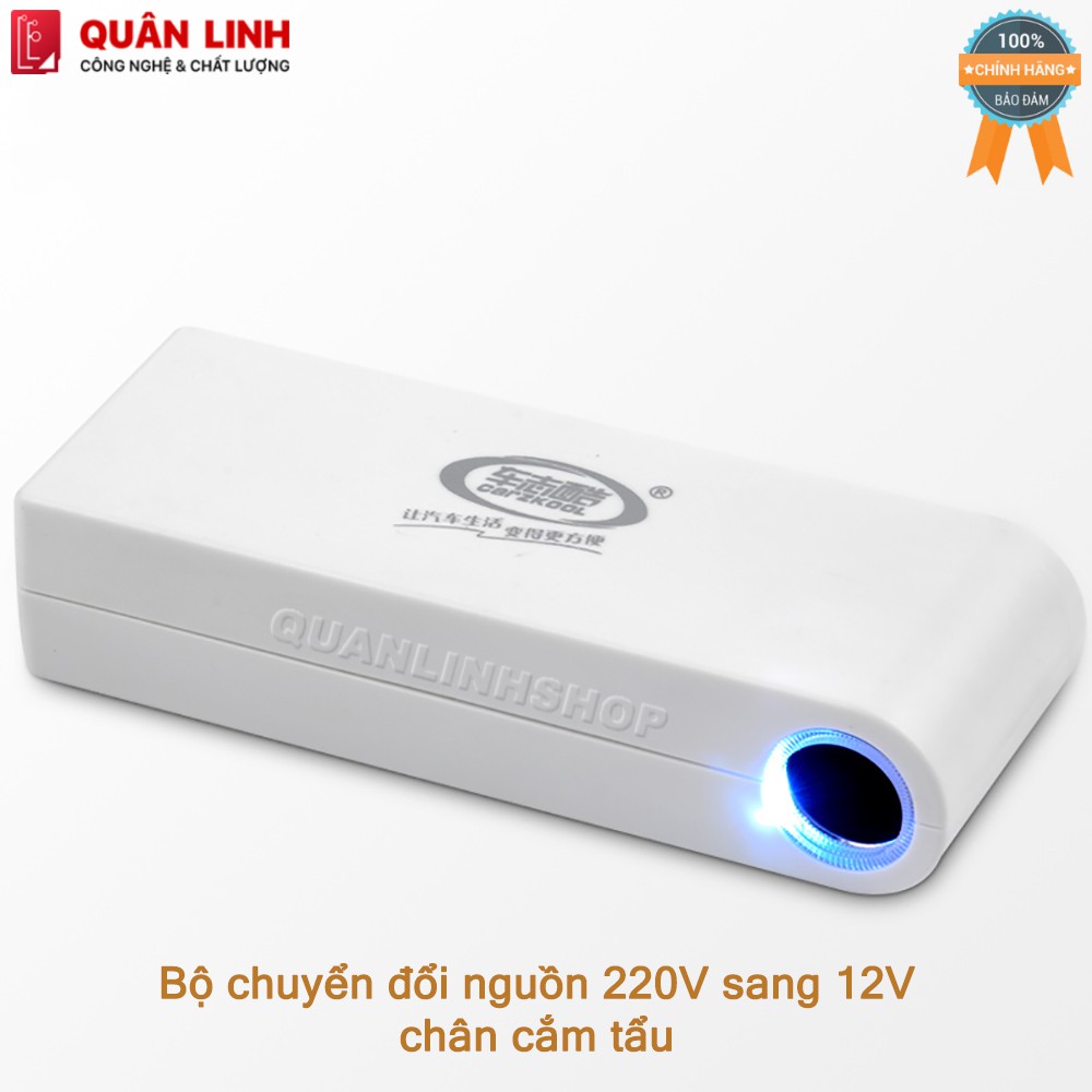 Bộ chuyển đổi nguồn 220V sang 12v -10A - 120W chân tẩu CZK-8006