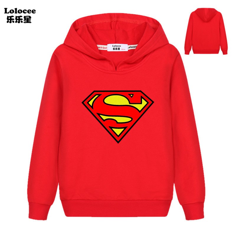 Áo Hoodie In Logo Superman Cho Bé Trai