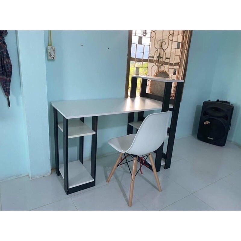 Bàn học - Bàn làm việc kiểu dáng chữ L chống nước, bề mặt sáng bóng
