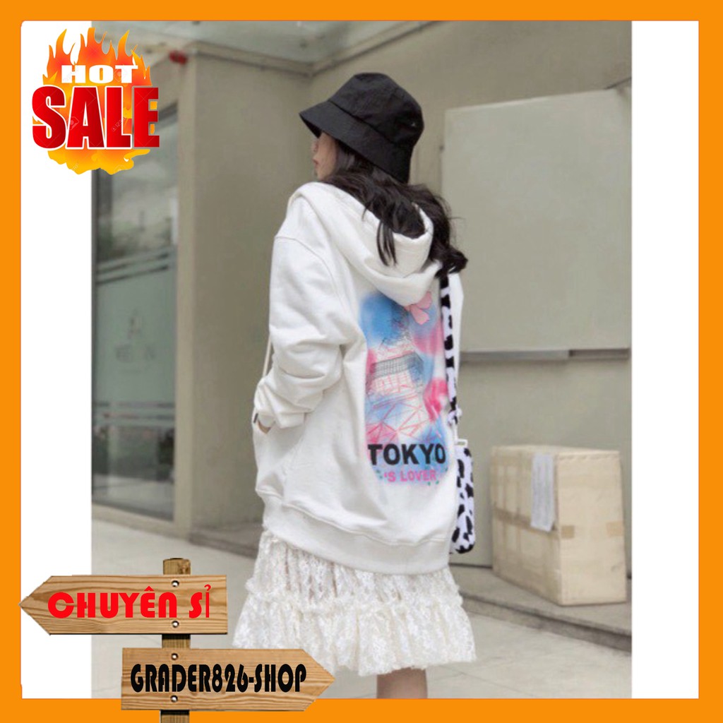 Áo Hoodie Nữ Nam Unisex - Áo Khoác Nỉ TOKYO Siêu Hot - Kèm DEAL Sốc Áo Thun [FREESHIP]