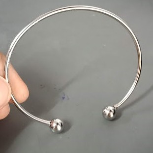 Vòng tay kiểu kiềng tròn đơn giản mẫu mới phụ kiện trang sức thời trang style hàn nhật