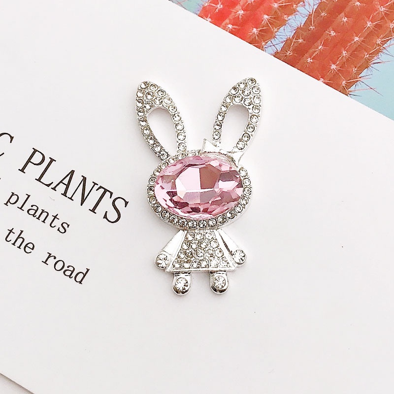 1 Giày Sandal Đế Xuồng Đính Đá Kim Cương Hình Thỏ Thời Trang Cho Nữ