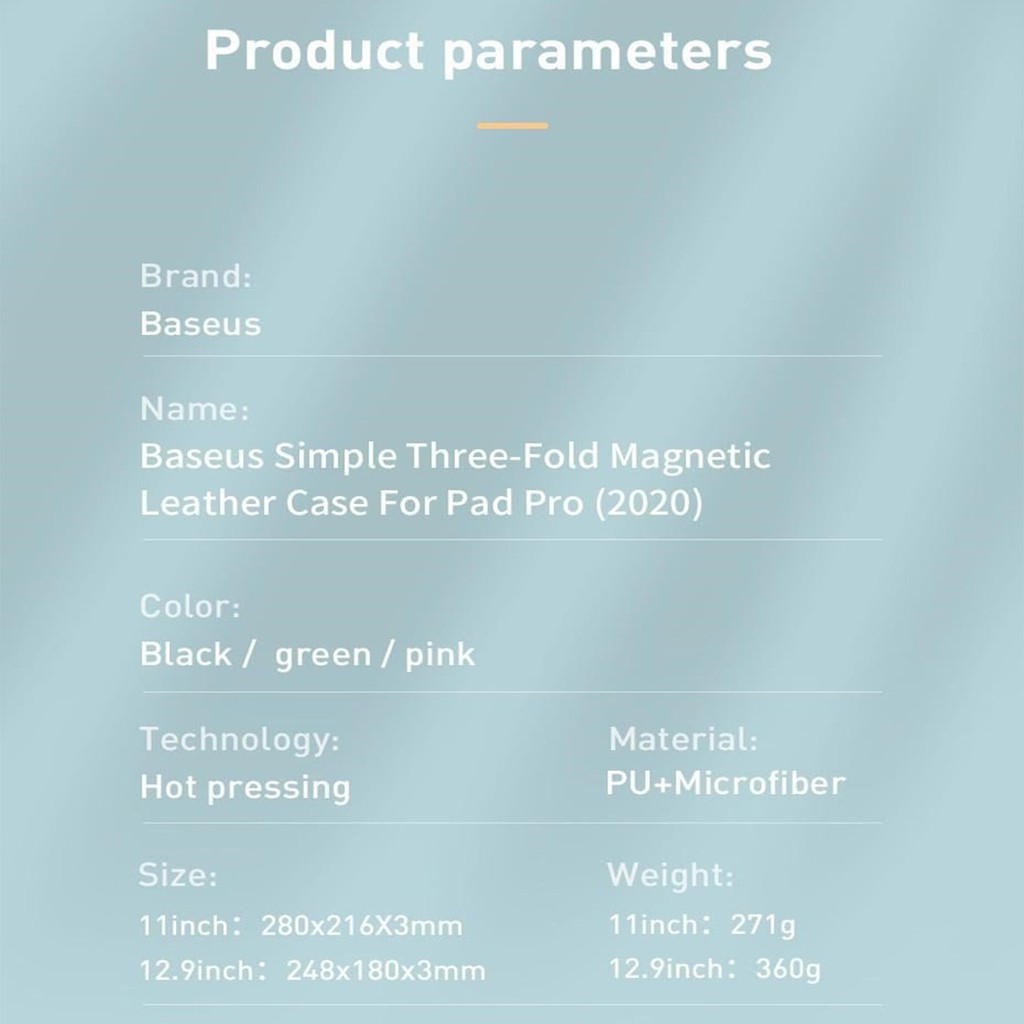 Bao da nam châm Baseus Simplism Magnetic Leather Case dùng cho iPad Pro 2020 (10.9' 11’ và 12.9’, Magnetic Smart Case) ❤ | BigBuy360 - bigbuy360.vn