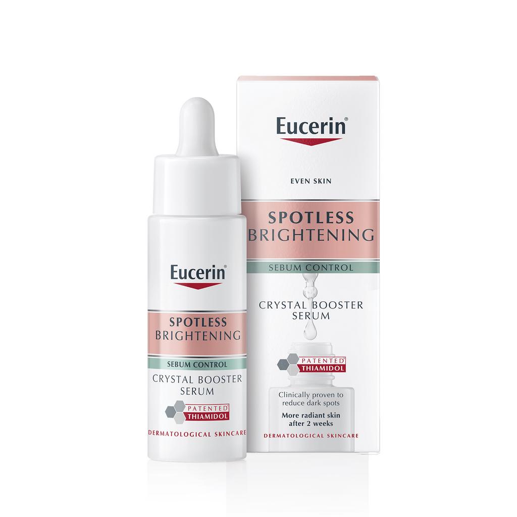 Tinh chất giảm thâm nám kiểm soát nhờn Eucerin Spotless Brightening Crystal Booster Serum 30ml TẶNG Tẩy trang 400ml
