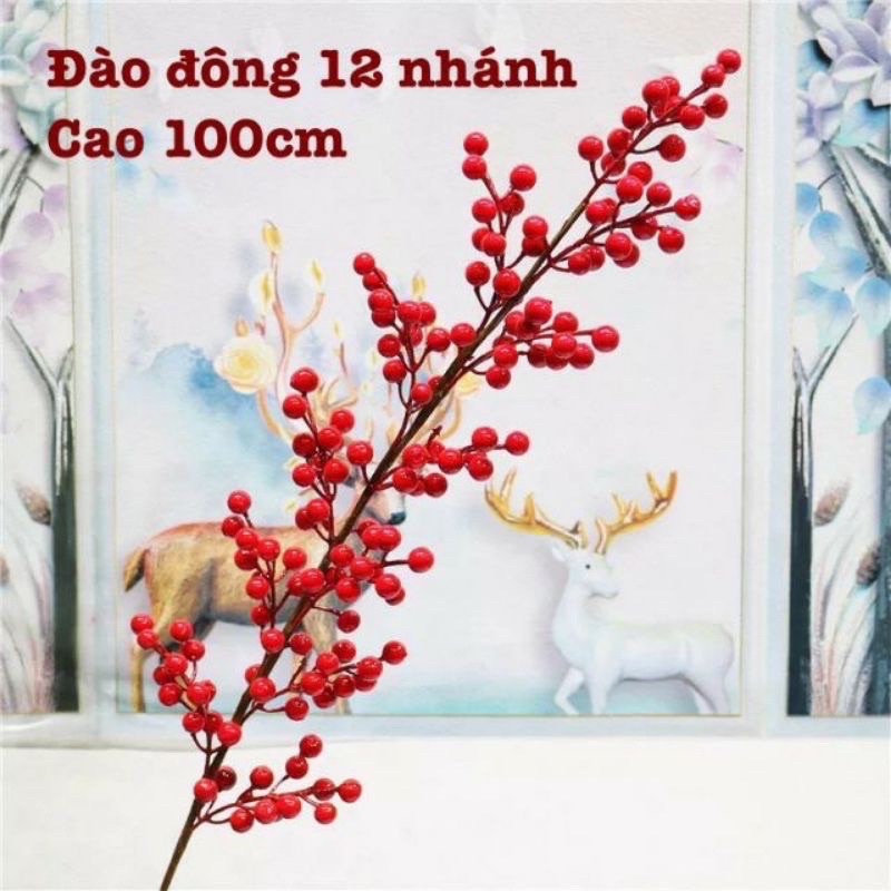 Cây giả đào đông giả trang trí nhà cửa bền đẹp