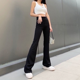 Quần ống loe lưng thun Bigsize mặc siêu hack dáng( xưởng may Mỹ Nhung)