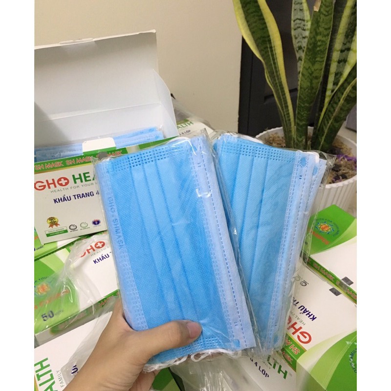25k/hộp Khẩu Trang Y Tế 4 Lớp ,Hộp 50 Chiếc Tác Dụng Kháng Khuẩn,Lọc Khói Bụi Độc Hại. | BigBuy360 - bigbuy360.vn