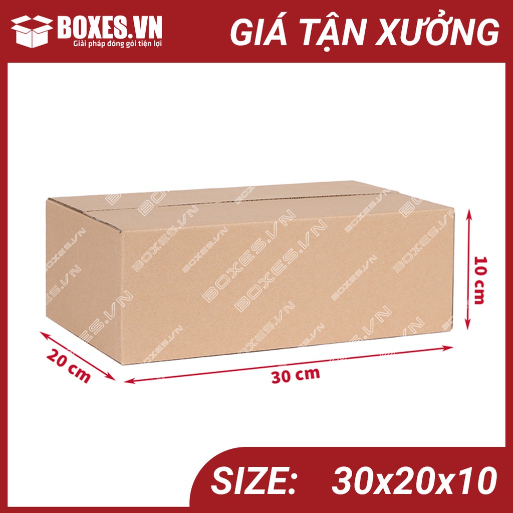 30x20x10 Combo 50 hộp Carton đóng gói hàng giá tại xưởng