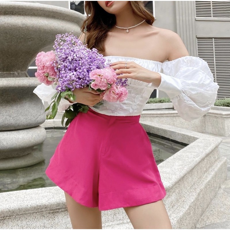 BECCA TOP - Áo trễ vai tay dài cổ điển - Thiết kế bởi IAMCOCO.OFFICIAL