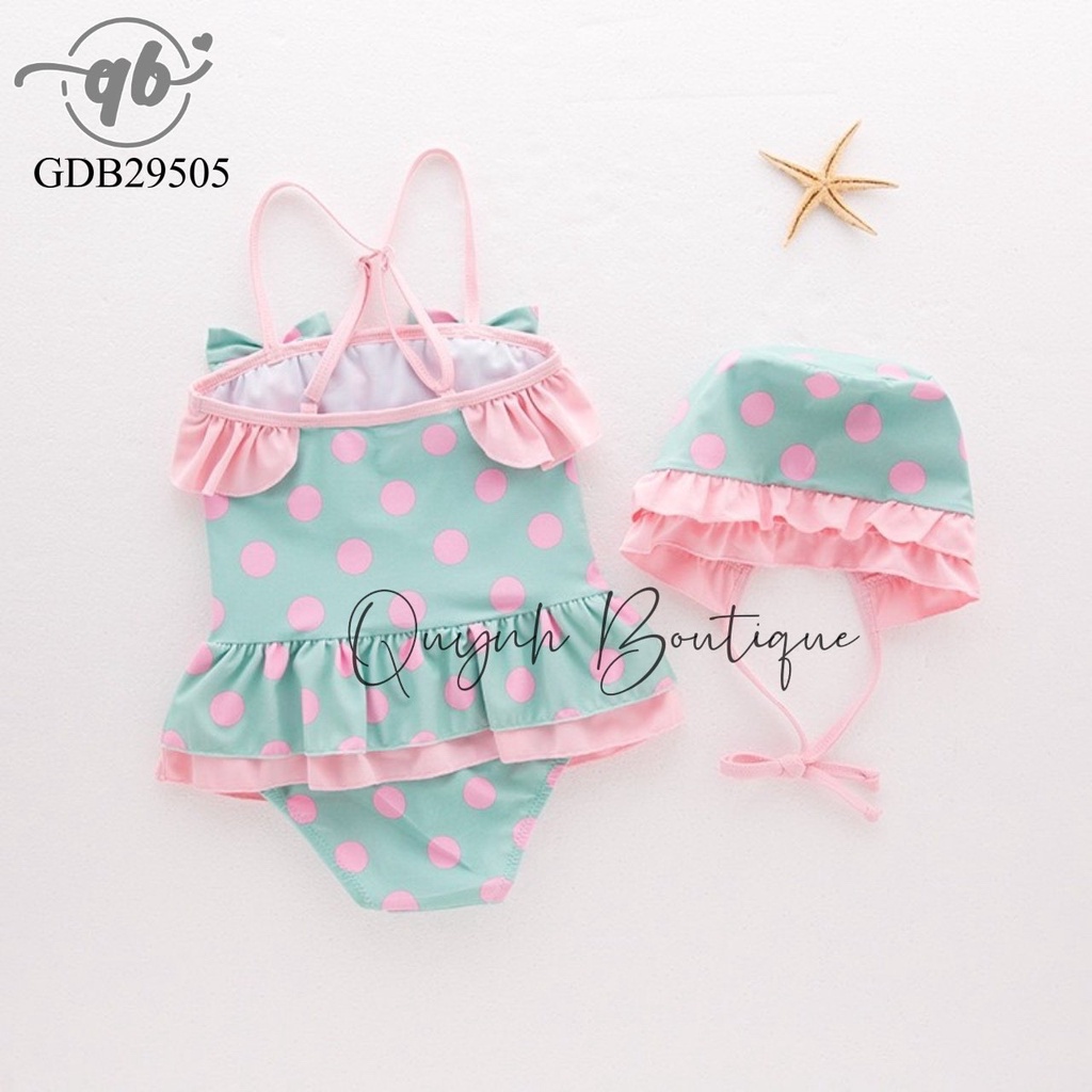 Đồ bơi trẻ em Quỳnh Boutique Mẫu bơi chấm bi cho bé yêu