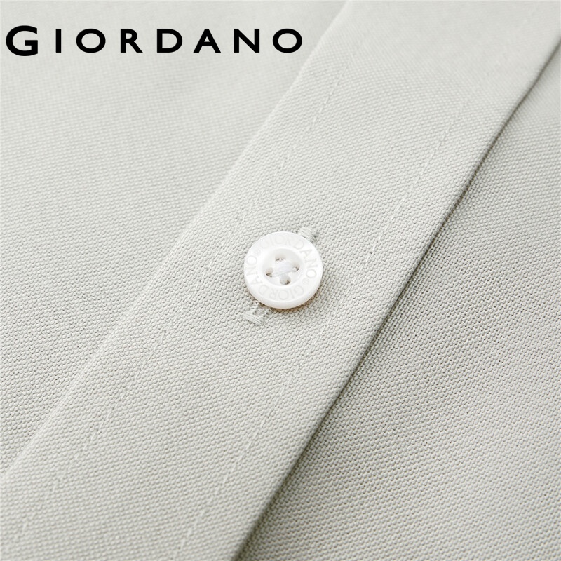 Áo Sơ Mi Oxford GIORDANO 01040479 Tay Dài Cho Nam
