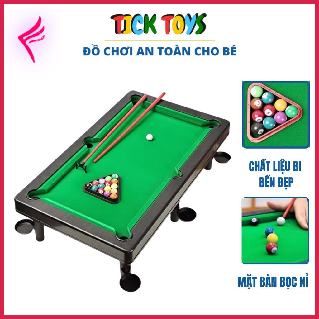 [Giảm giá thần tốc] Bàn Bi-a Mini Cho Bé - Bàn Bida Mini Đầy Đủ Phụ Kiện