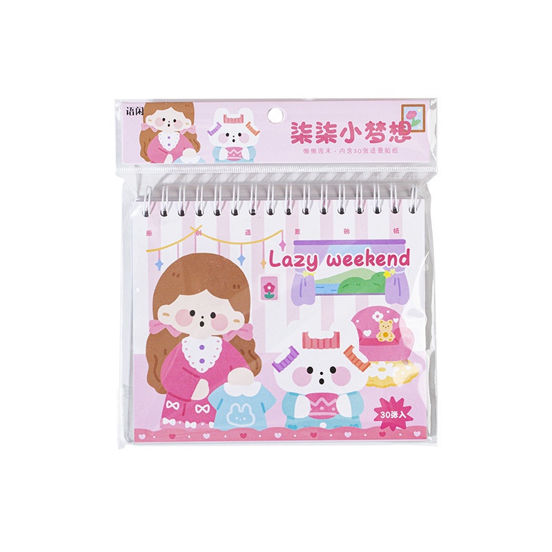 Bộ 30 Miếng Dán Trang Trí Lều Hoạt Hình Dễ Thương 4 Kiểu