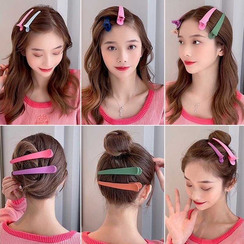 Kẹp tóc mỏ vịt bằng acrylic phong cách thời trang Hàn Quốc