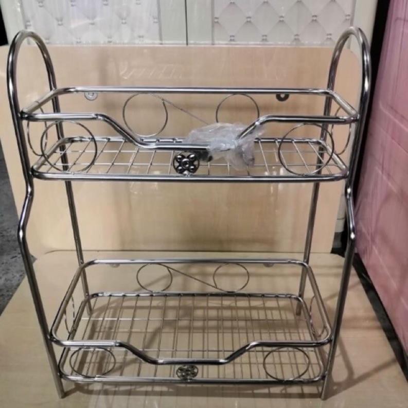 Kệ Gia Vị Đứng 2 Tầng Inox Bền Đẹp.