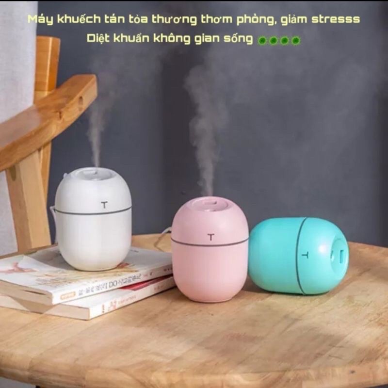 Máy Xông Tinh Dầu Mini Phun Sương Khuếch Tán Tinh Dầu Tỏa Hương Thơm Dùng Cho Phòng Ngủ Và Trong Xe Hơi Khử Khuẩn