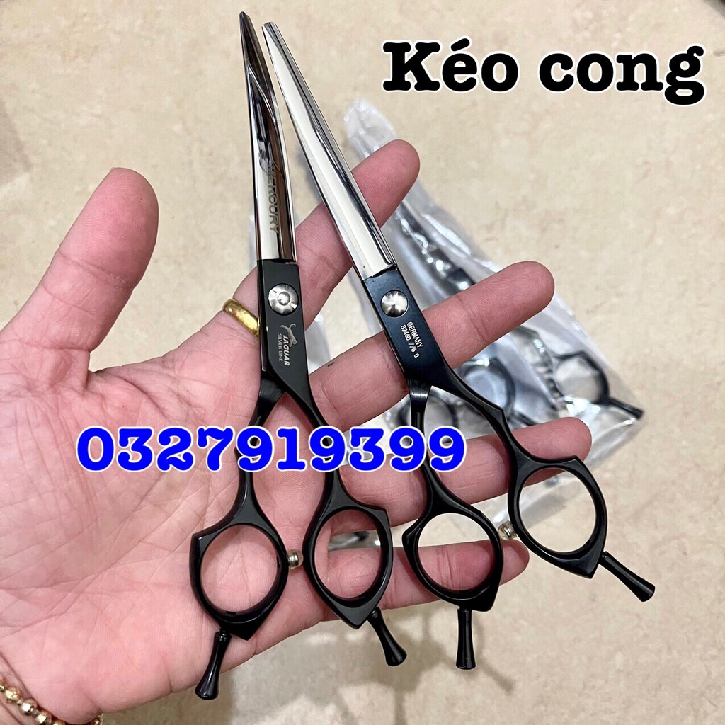 ✅Freeship✅ Kéo cong cắt tỉa lông chó mèo cao cấp JAGUAR 6.0