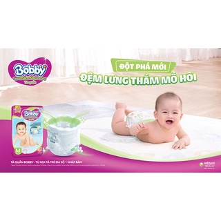 Bỉm tã Quần Bobby size M, 60 miếng