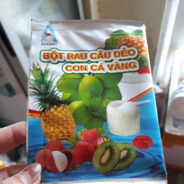 Bột rau câu con cá dẻo Hoàng long 10g