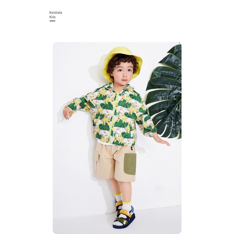 A408 - Áo khoác gió hình báo đốm cho bé