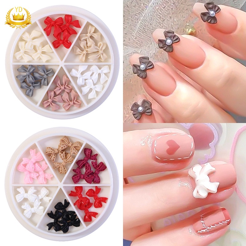 Phụ Kiện Trang Trí Móng Tay Hình Hoa Bướm Đính Đá Pha Lê 3D Diy