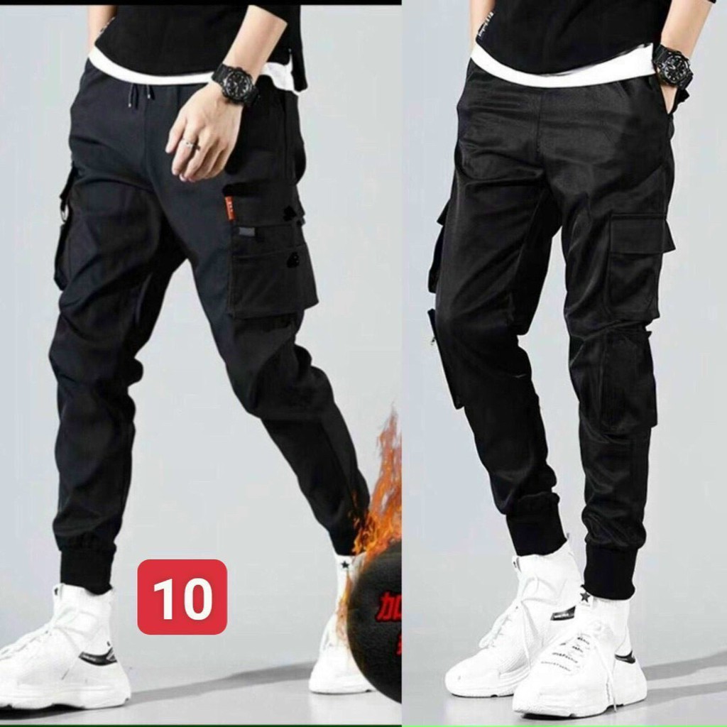 Quần Jogger Kaki Nam Túi Hộp Phong Cách Soái Ca Cá Tính Cực Hot