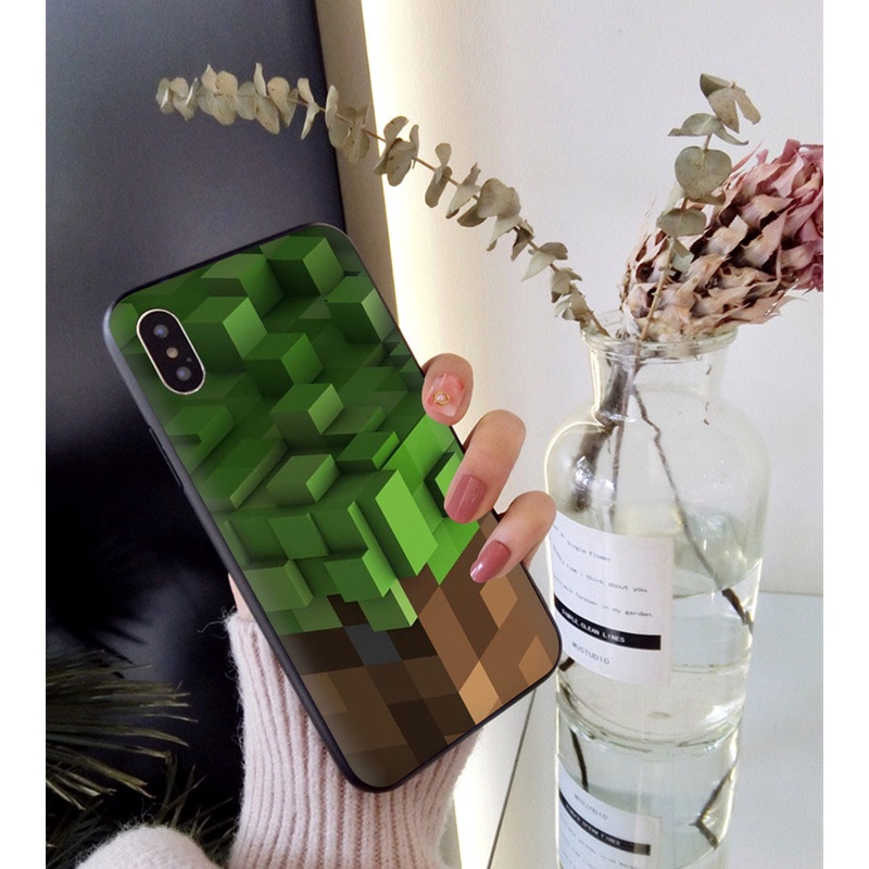 6vdi48 Trò chơi Minecraft iPhone 11 Pro Max X XS XR Max 5 5S 6 6S Plus 7 8 Plus SE Điện thoại silicon mềm