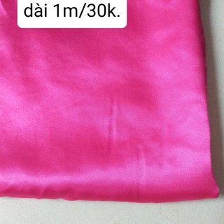 Vải phi bóng , nhiều màu , khổ 1m4.(1m/30k)