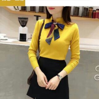 Combo Áo len cổ nơ hàng đẹp