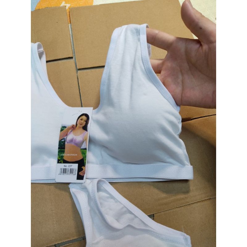 Áo Lót NữÁo Lá Học Sinh-Bra 2 Dây Học Sinh Cotton Siêu Nhẹ Có Mút Tháo Rời