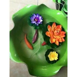 Bát sen cắm hoa , thả hoa