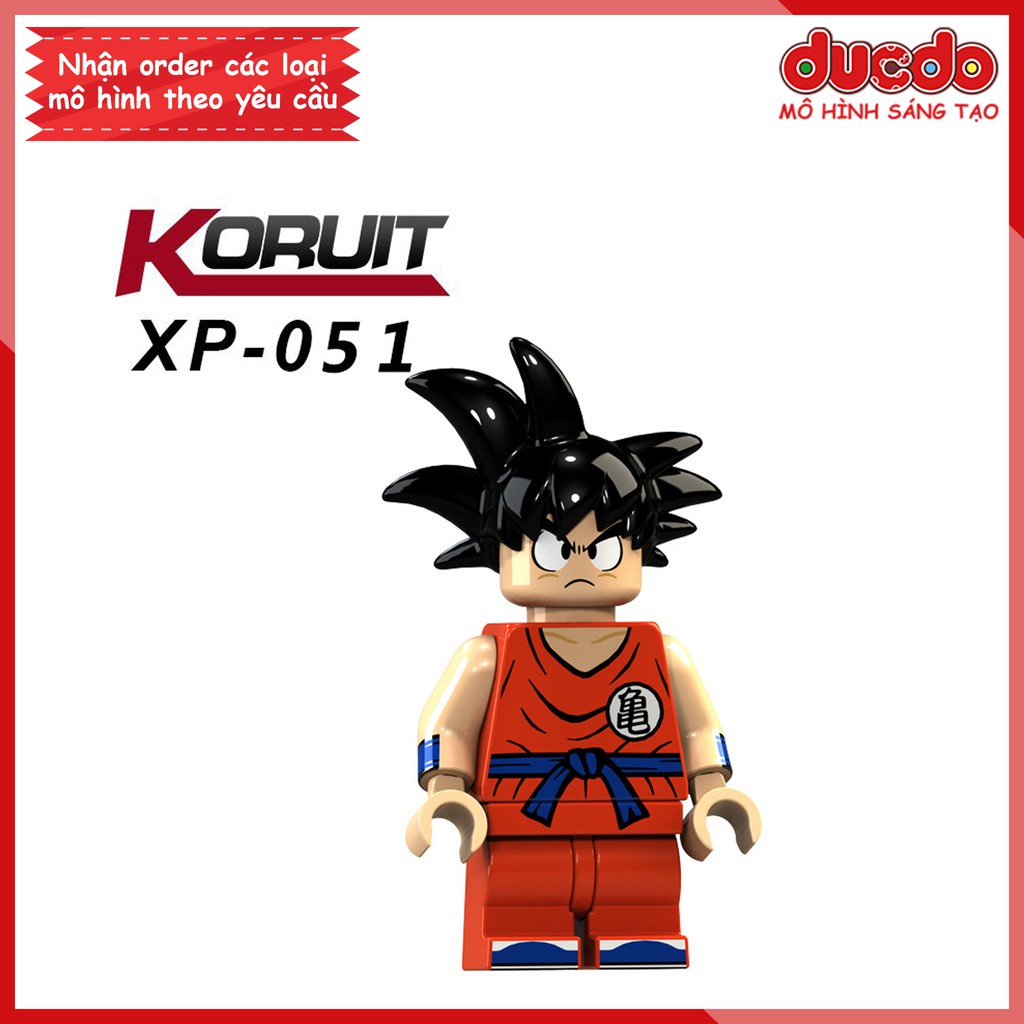 Minifigures 7 viên ngọc rồng Android, Krillin, Tien, Goku, Chiaotzu, Vegeta - Đồ chơi Lắp ghép Mini Dragon Ball KT1007