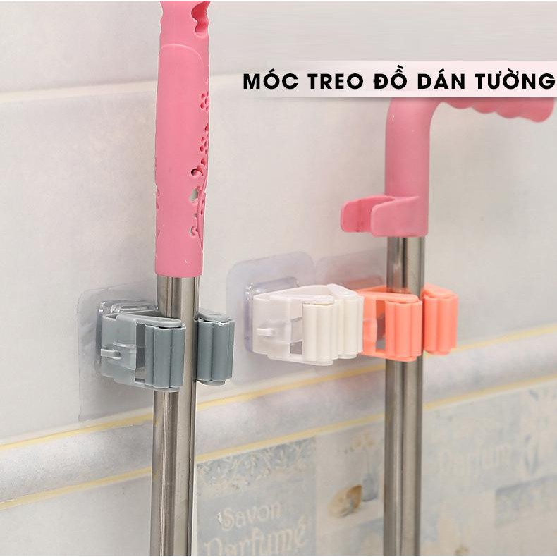 Móc treo cây lau nhà, Móc treo bàn chải đánh răng, treo cây lau nhà tiện lợi