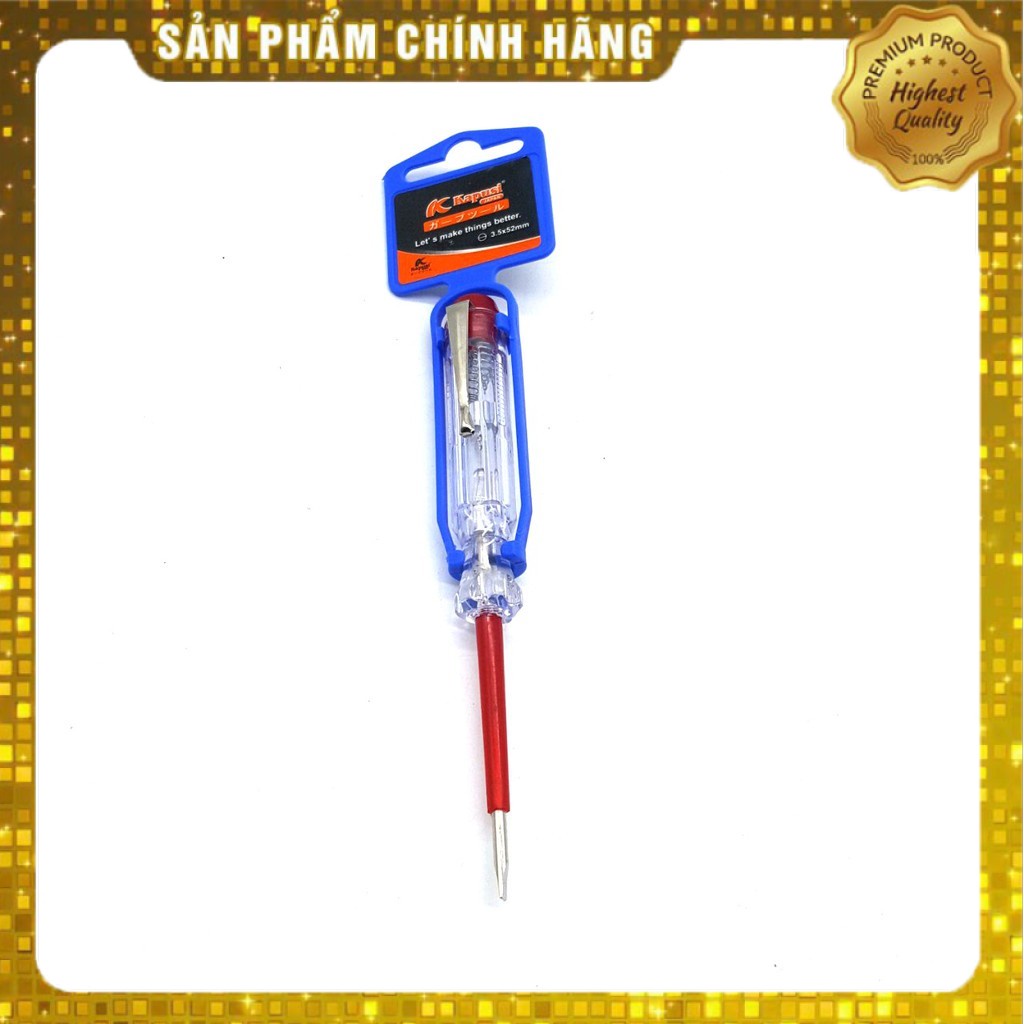 BÚT THỬ ĐIỆN ĐẦU DẸP KAPUSI THÂN TRẮNG  + ĐỎ HÀNG CAO CẤP