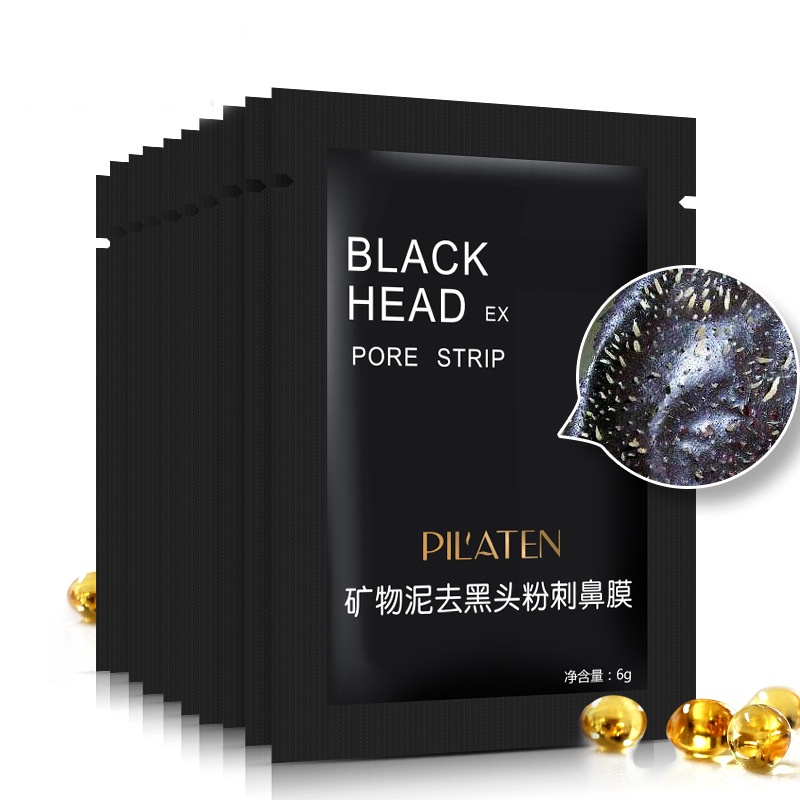 Miếng bùn khoáng Lột Mụn Đầu Đen Vùng Mũi làm sạch vùng chữ T Pilaten