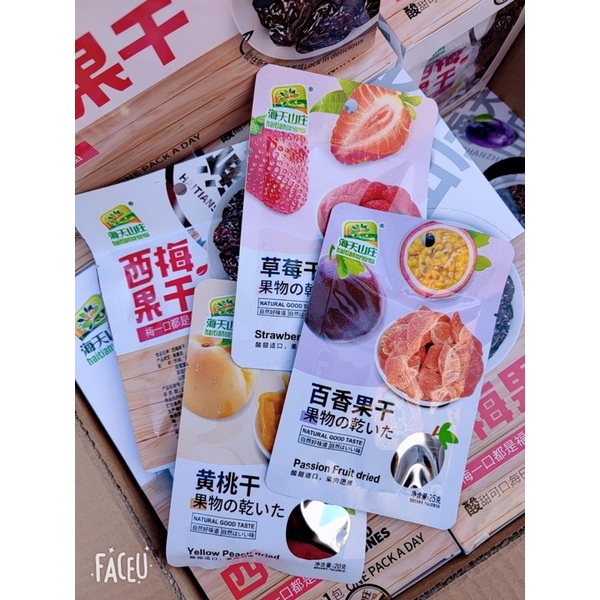 Ô mai hoa quả gói mini 28g - 35g