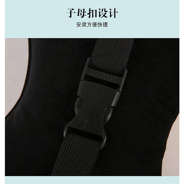 Automotive Headrest Cartoon Cute Neck Pillow Pair of Car Pillow Creative Neck Pillow Car Pillow Couple Four-Piece Set laxv